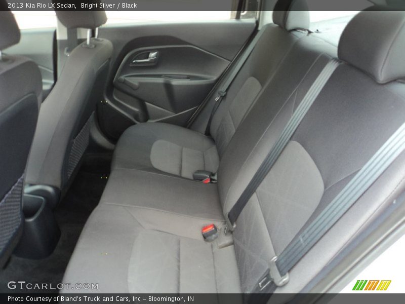 Bright Silver / Black 2013 Kia Rio LX Sedan