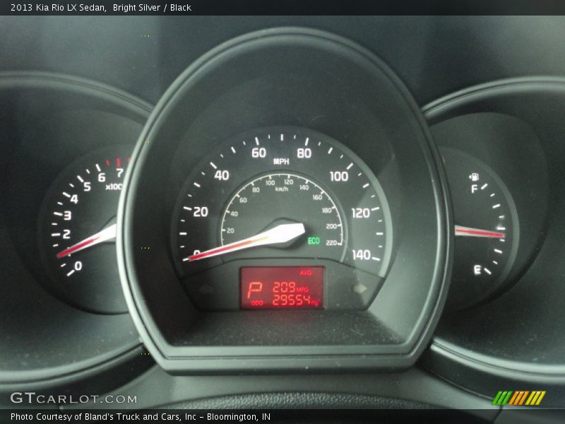 Bright Silver / Black 2013 Kia Rio LX Sedan