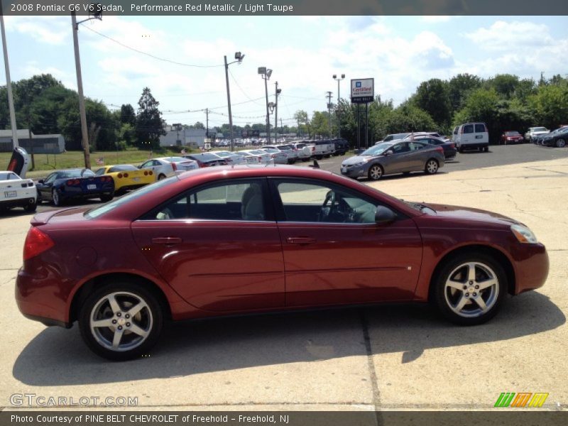 Performance Red Metallic / Light Taupe 2008 Pontiac G6 V6 Sedan