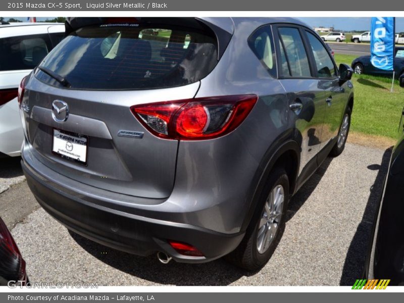Liquid Silver Metallic / Black 2015 Mazda CX-5 Sport