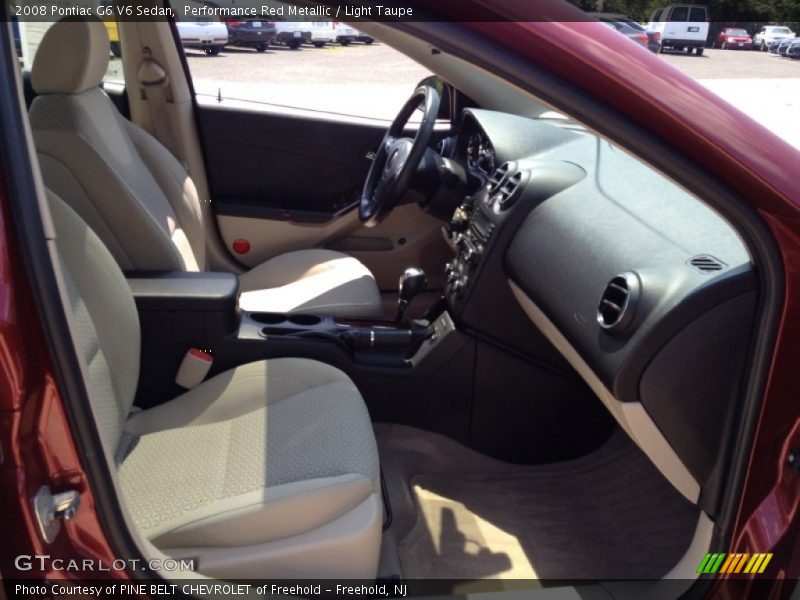 Performance Red Metallic / Light Taupe 2008 Pontiac G6 V6 Sedan