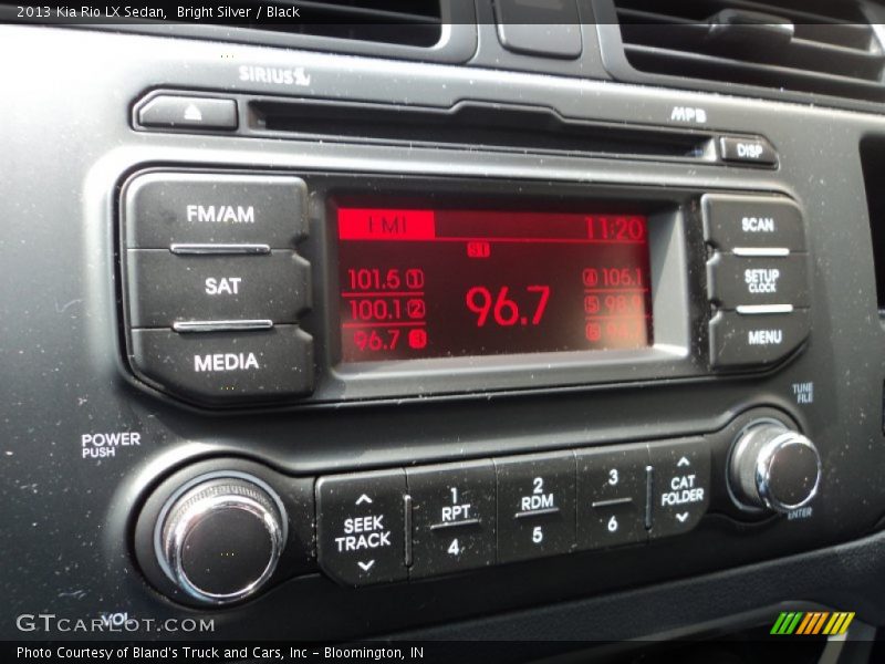 Bright Silver / Black 2013 Kia Rio LX Sedan