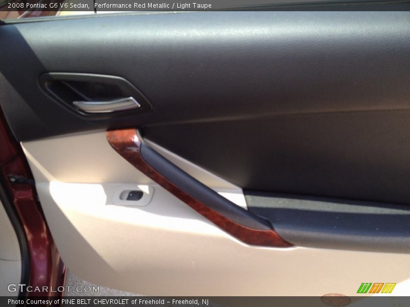 Performance Red Metallic / Light Taupe 2008 Pontiac G6 V6 Sedan