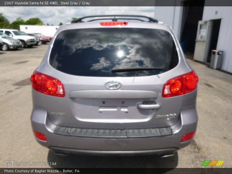 Steel Gray / Gray 2007 Hyundai Santa Fe SE 4WD