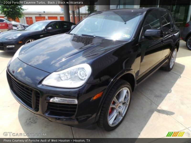 Black / Black w/Alcantara 2009 Porsche Cayenne Turbo