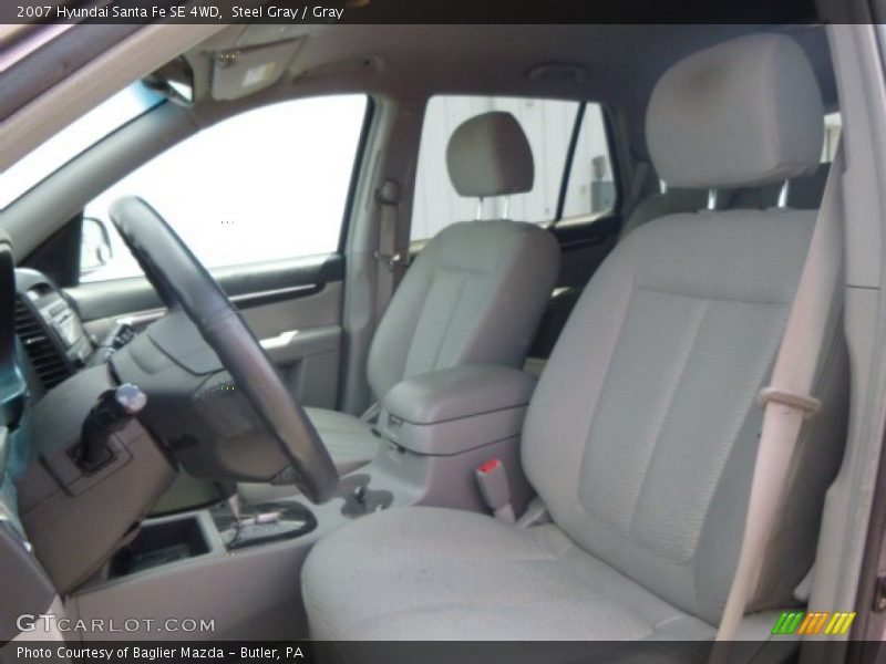 Steel Gray / Gray 2007 Hyundai Santa Fe SE 4WD