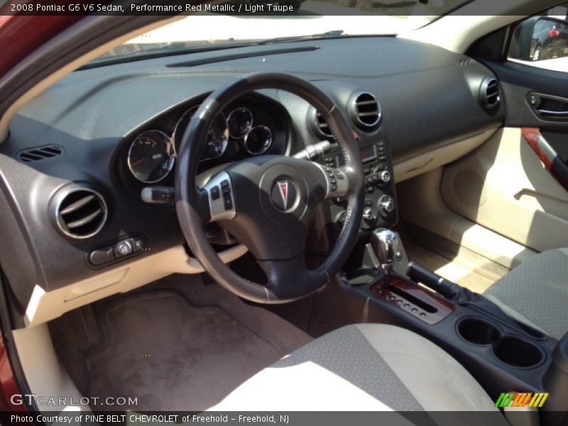 Performance Red Metallic / Light Taupe 2008 Pontiac G6 V6 Sedan