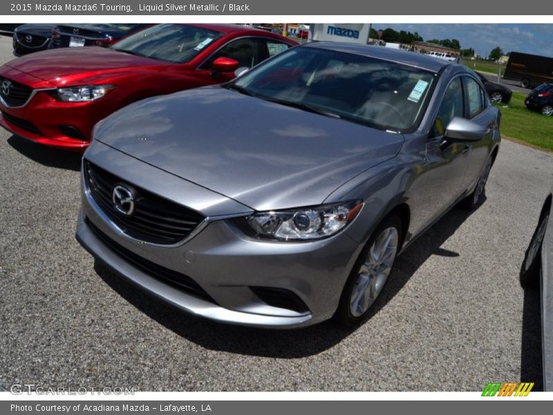 Liquid Silver Metallic / Black 2015 Mazda Mazda6 Touring