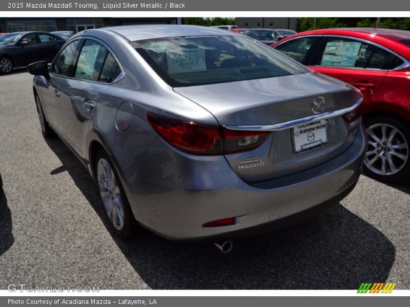 Liquid Silver Metallic / Black 2015 Mazda Mazda6 Touring