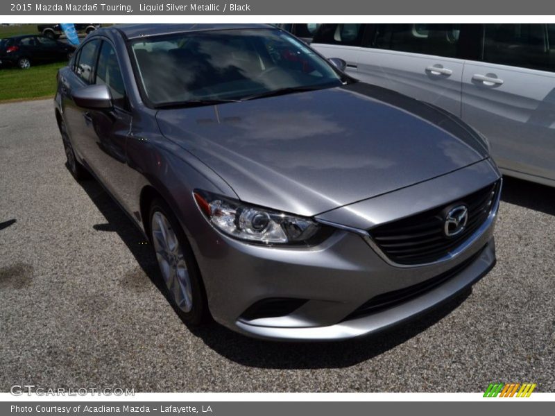 Liquid Silver Metallic / Black 2015 Mazda Mazda6 Touring