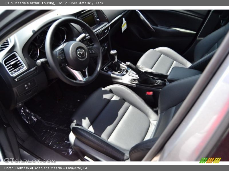 Liquid Silver Metallic / Black 2015 Mazda Mazda6 Touring