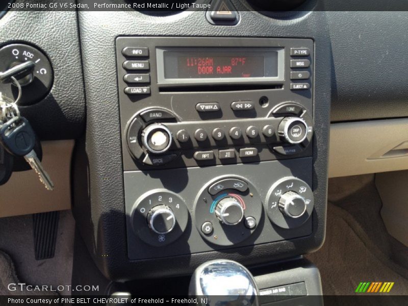 Performance Red Metallic / Light Taupe 2008 Pontiac G6 V6 Sedan