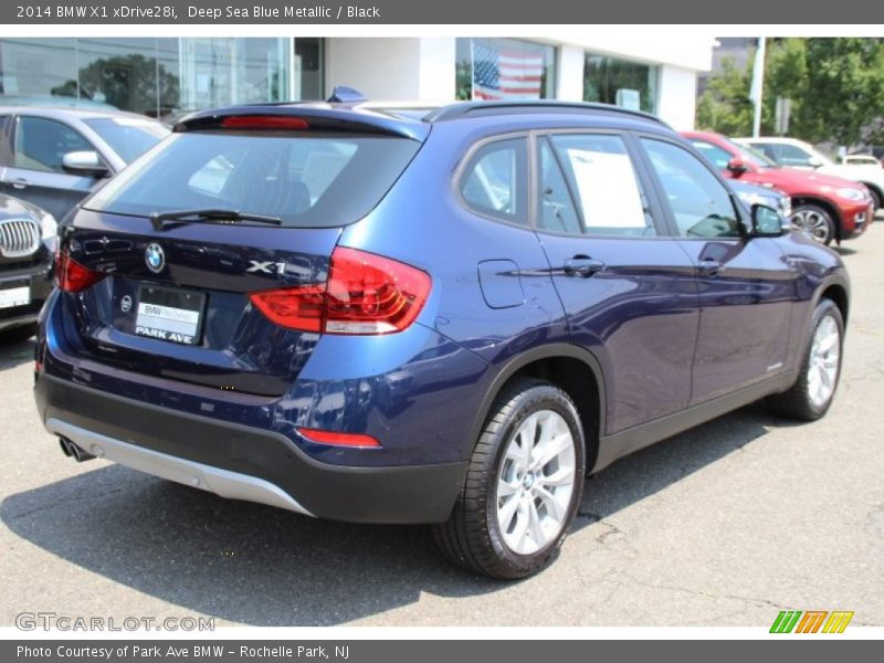 Deep Sea Blue Metallic / Black 2014 BMW X1 xDrive28i