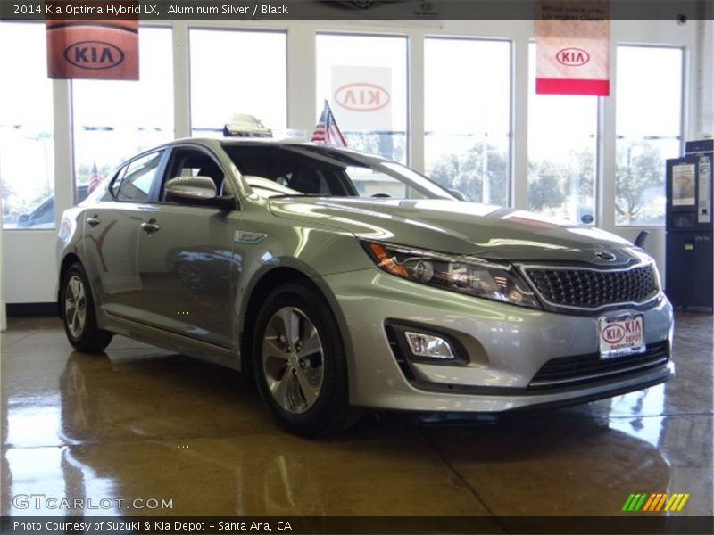 Aluminum Silver / Black 2014 Kia Optima Hybrid LX