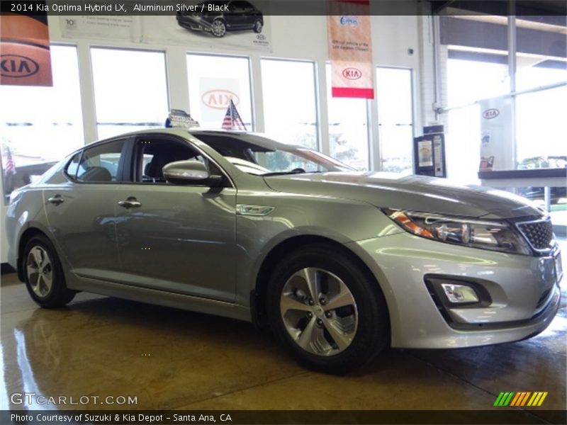 Aluminum Silver / Black 2014 Kia Optima Hybrid LX