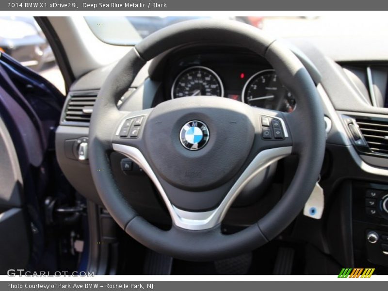 Deep Sea Blue Metallic / Black 2014 BMW X1 xDrive28i