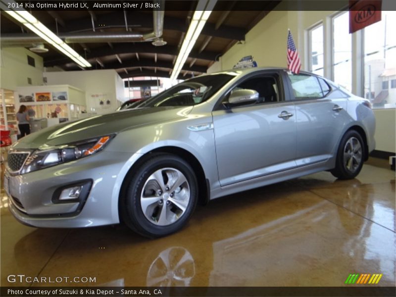 Aluminum Silver / Black 2014 Kia Optima Hybrid LX
