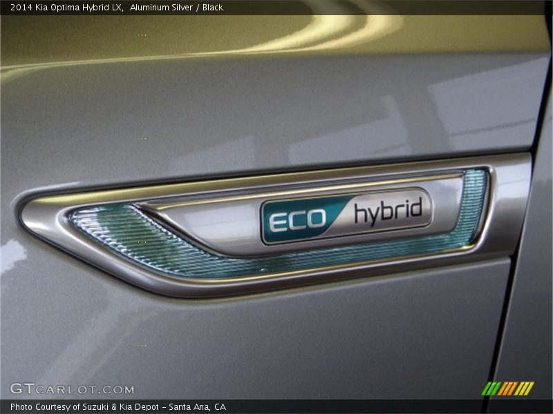 Aluminum Silver / Black 2014 Kia Optima Hybrid LX