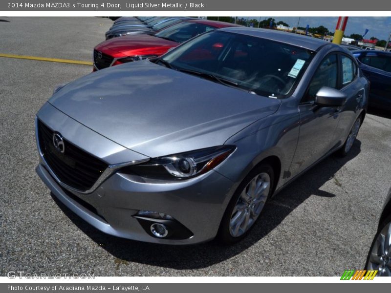 Liquid Silver Metallic / Black 2014 Mazda MAZDA3 s Touring 4 Door