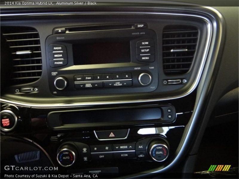 Aluminum Silver / Black 2014 Kia Optima Hybrid LX