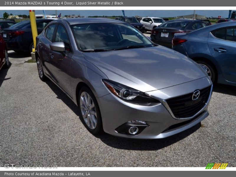 Liquid Silver Metallic / Black 2014 Mazda MAZDA3 s Touring 4 Door