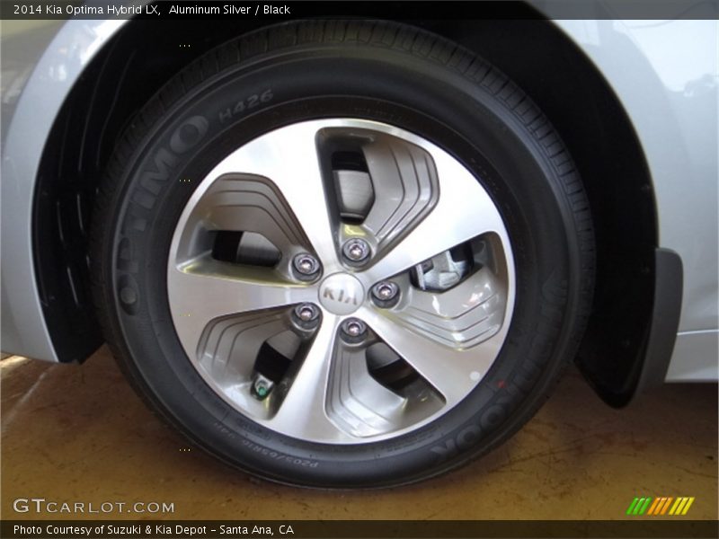 Aluminum Silver / Black 2014 Kia Optima Hybrid LX
