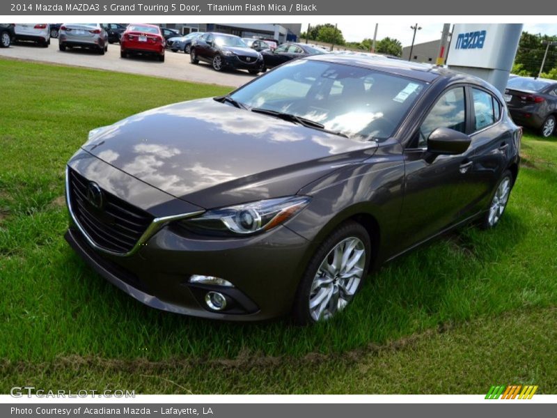 Titanium Flash Mica / Black 2014 Mazda MAZDA3 s Grand Touring 5 Door