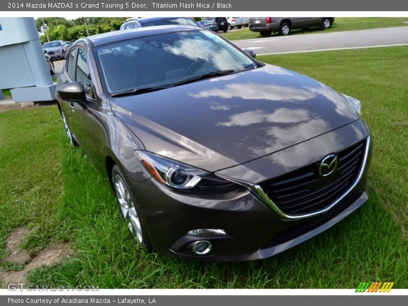 Titanium Flash Mica / Black 2014 Mazda MAZDA3 s Grand Touring 5 Door
