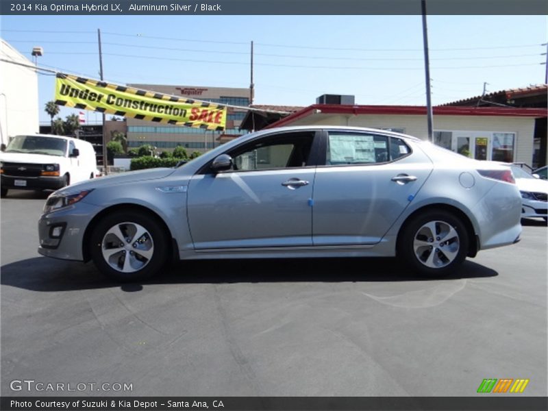 Aluminum Silver / Black 2014 Kia Optima Hybrid LX
