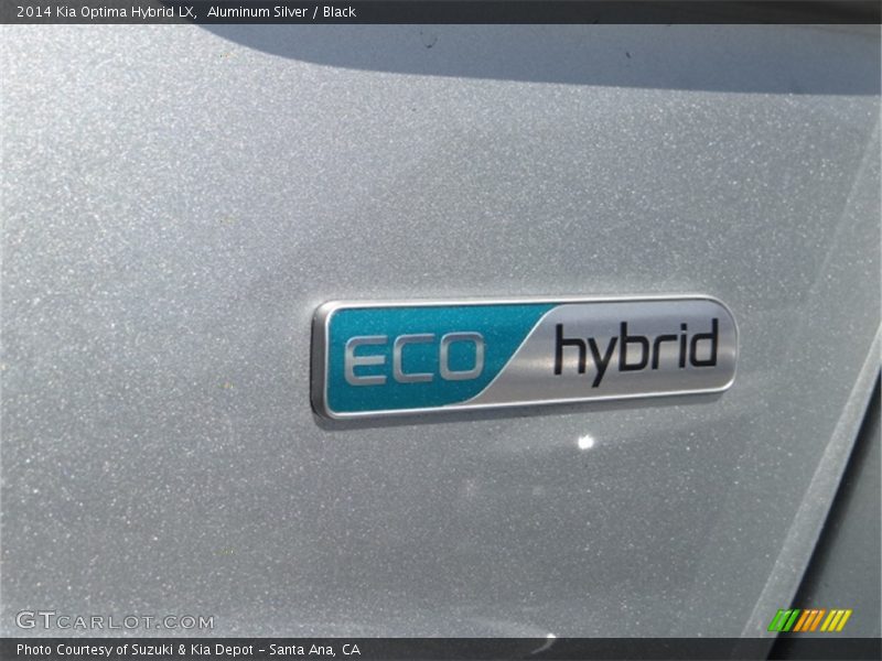 Aluminum Silver / Black 2014 Kia Optima Hybrid LX