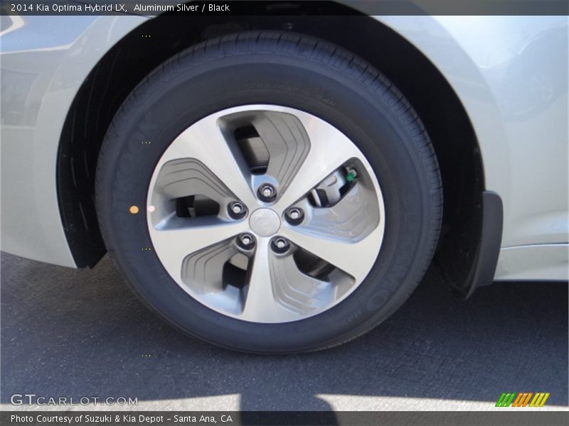 Aluminum Silver / Black 2014 Kia Optima Hybrid LX