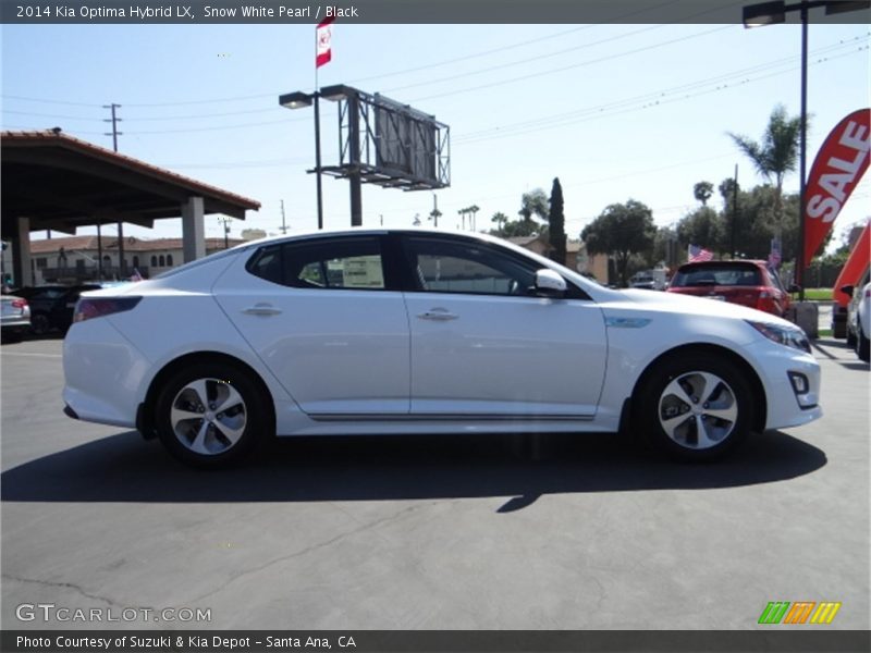 Snow White Pearl / Black 2014 Kia Optima Hybrid LX