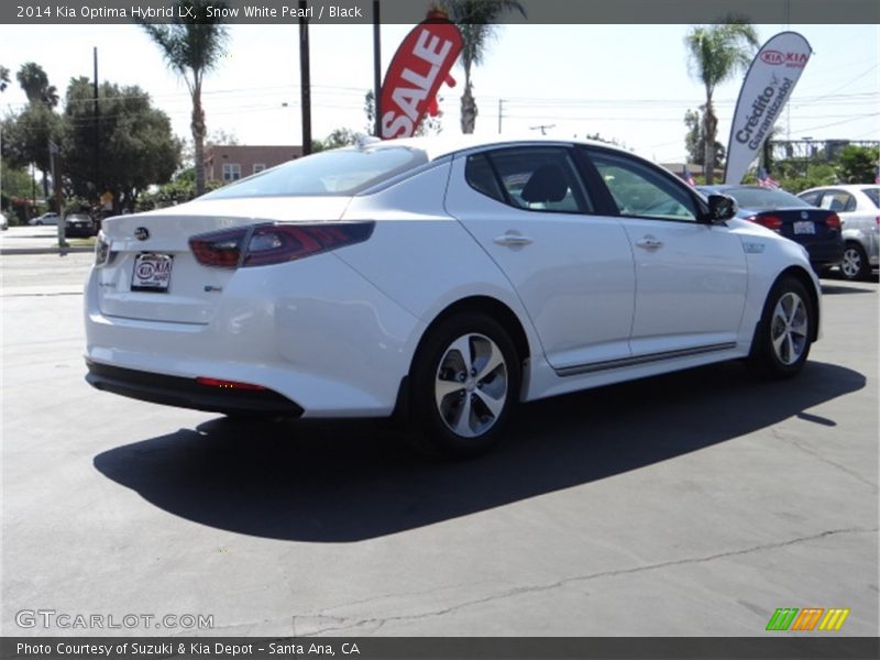 Snow White Pearl / Black 2014 Kia Optima Hybrid LX