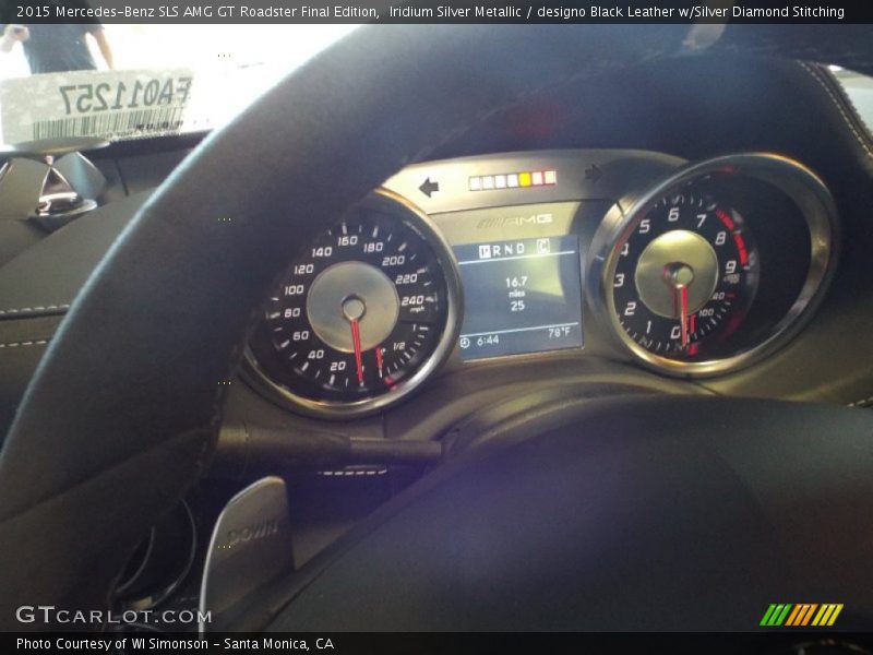  2015 SLS AMG GT Roadster Final Edition AMG GT Roadster Final Edition Gauges