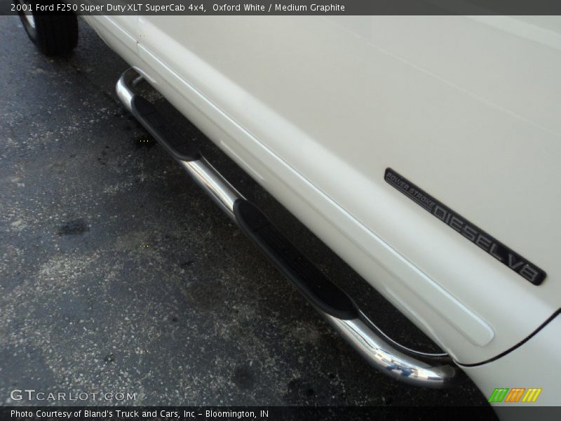 Oxford White / Medium Graphite 2001 Ford F250 Super Duty XLT SuperCab 4x4