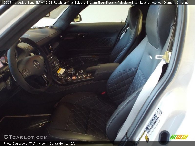  2015 SLS AMG GT Roadster Final Edition designo Black Leather w/Silver Diamond Stitching Interior