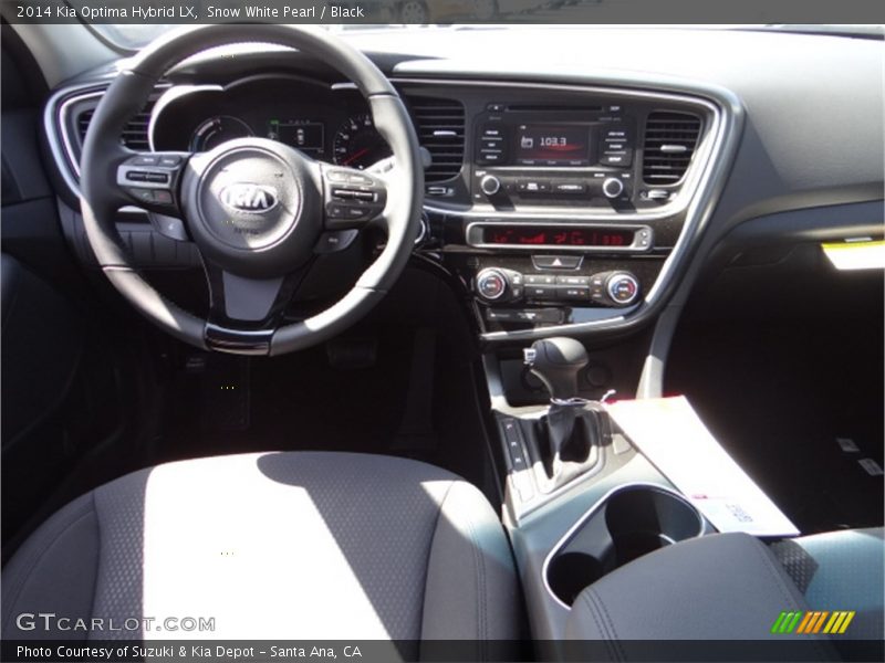 Snow White Pearl / Black 2014 Kia Optima Hybrid LX