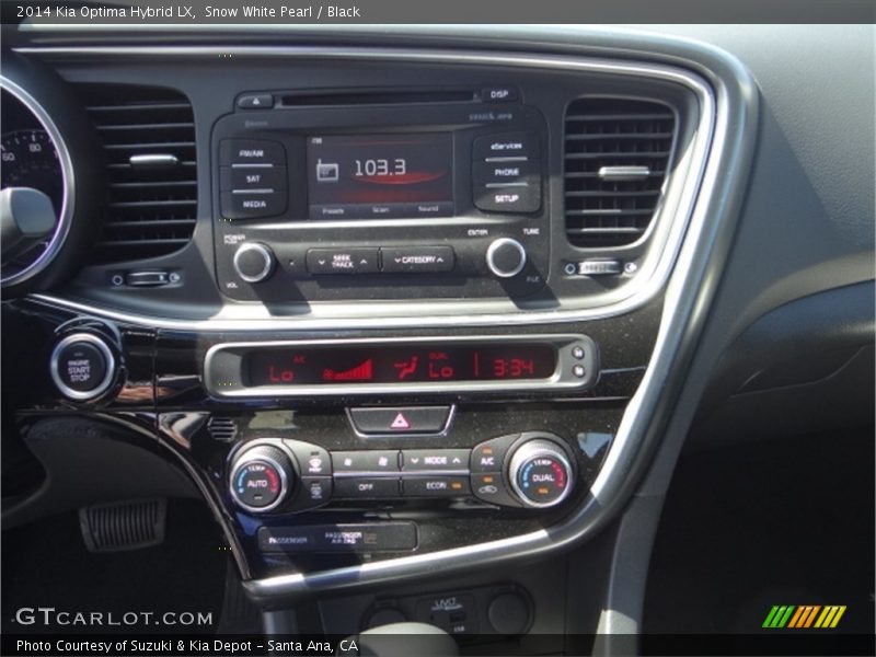 Snow White Pearl / Black 2014 Kia Optima Hybrid LX
