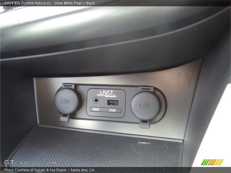 Snow White Pearl / Black 2014 Kia Optima Hybrid LX