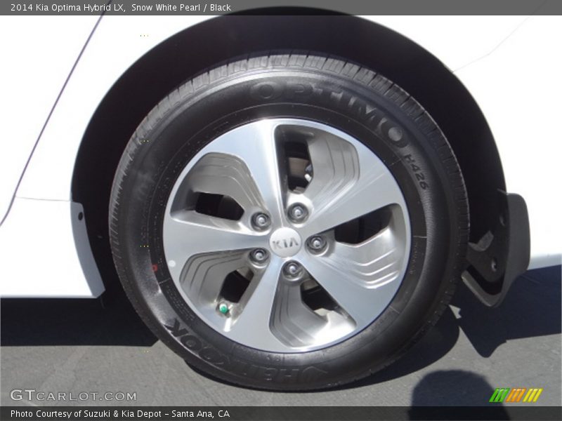 Snow White Pearl / Black 2014 Kia Optima Hybrid LX