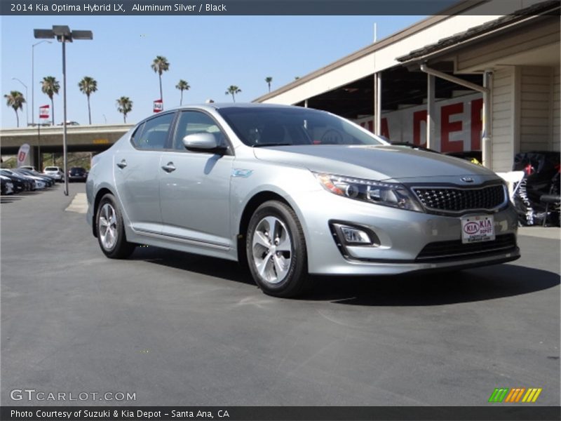 Aluminum Silver / Black 2014 Kia Optima Hybrid LX