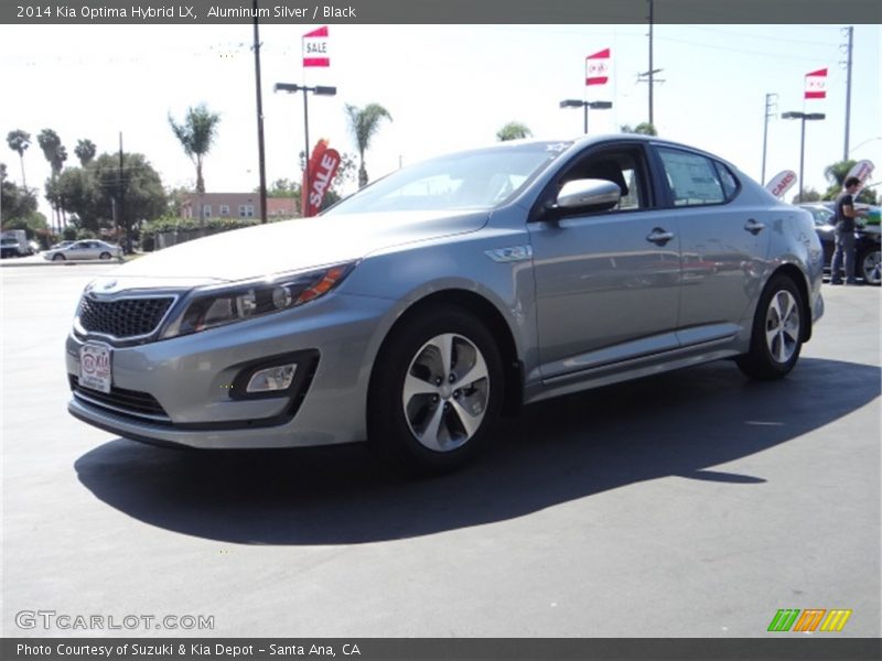 Aluminum Silver / Black 2014 Kia Optima Hybrid LX