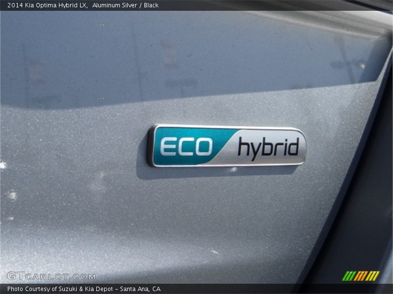 Aluminum Silver / Black 2014 Kia Optima Hybrid LX