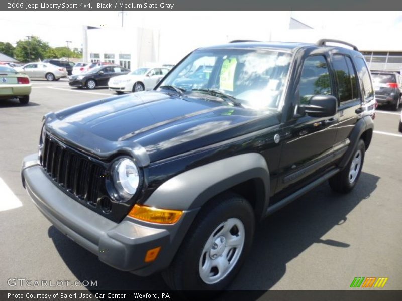 Black / Medium Slate Gray 2006 Jeep Liberty Sport 4x4