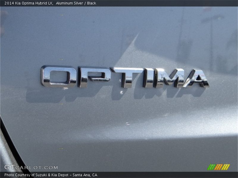 Aluminum Silver / Black 2014 Kia Optima Hybrid LX