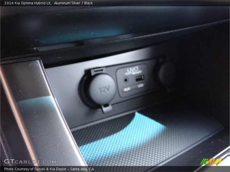 Aluminum Silver / Black 2014 Kia Optima Hybrid LX
