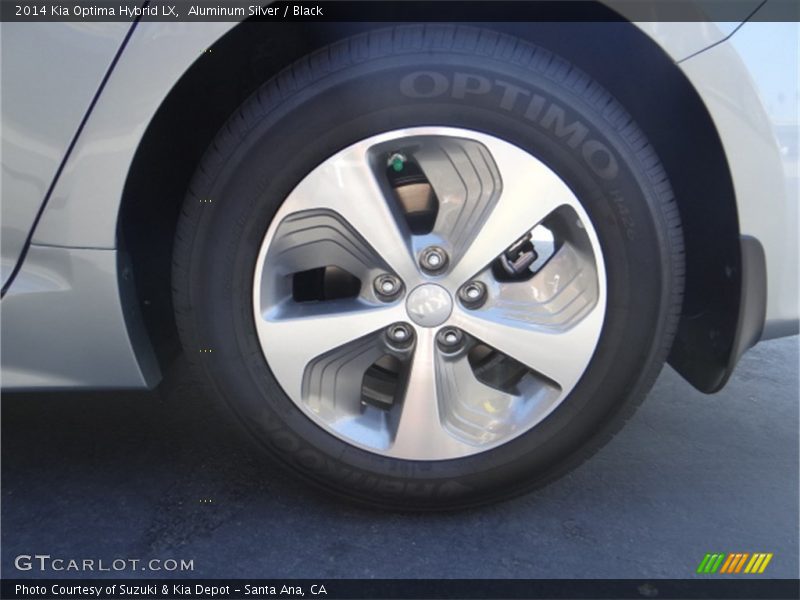 Aluminum Silver / Black 2014 Kia Optima Hybrid LX