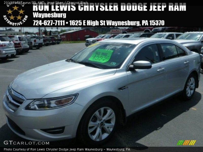Ingot Silver / Charcoal Black 2011 Ford Taurus SEL AWD