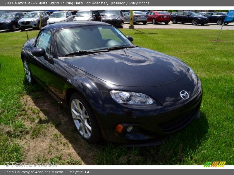 Jet Black / Spicy Mocha 2014 Mazda MX-5 Miata Grand Touring Hard Top Roadster