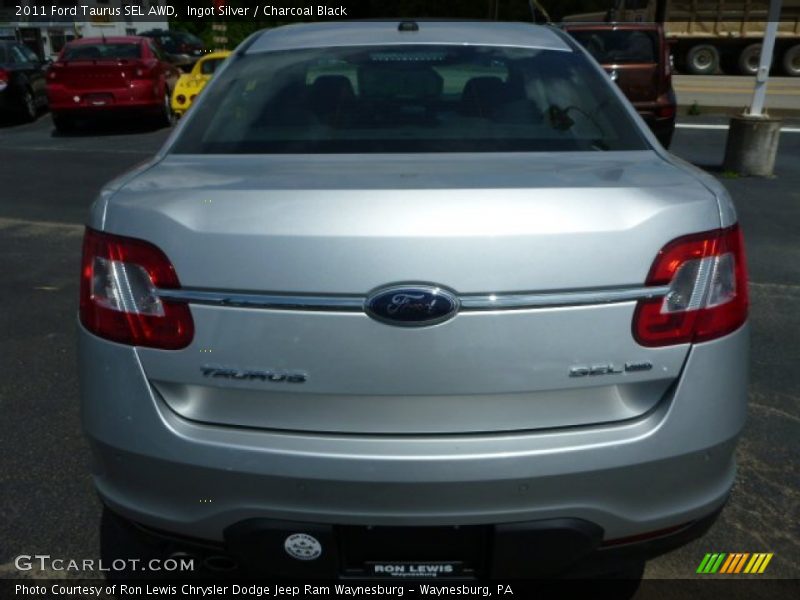 Ingot Silver / Charcoal Black 2011 Ford Taurus SEL AWD